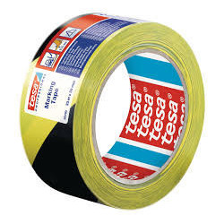 Tesa® Adhesive tape 60760 Black/Yellow