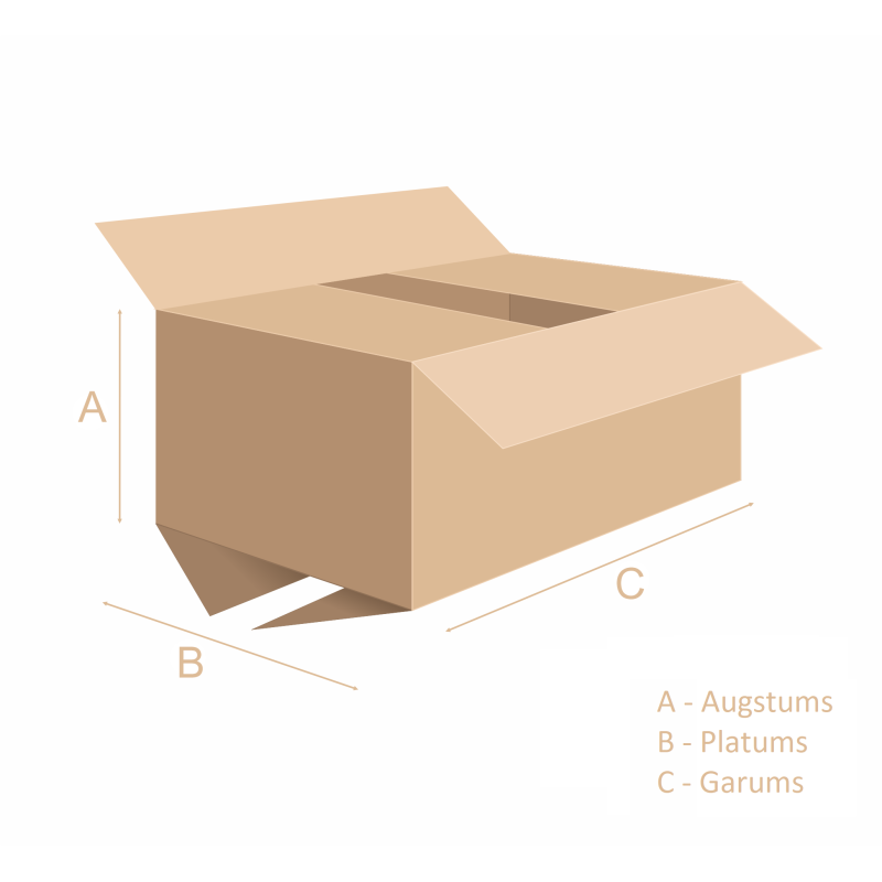 Cardboard box 226 x 225 x 215 mm FEFCO 0201