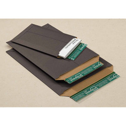 Black cardboard envelope