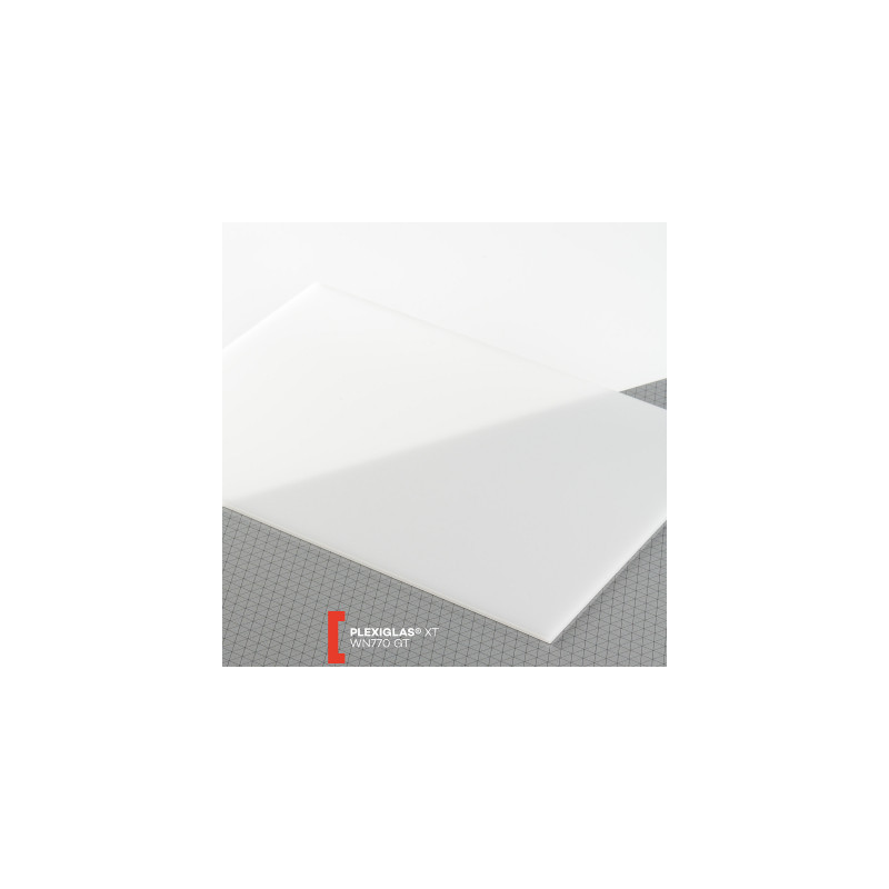 Organic glass PLEXIGLAS®XT milk white (WN770) 2050 x 3050 x 3-4 mm