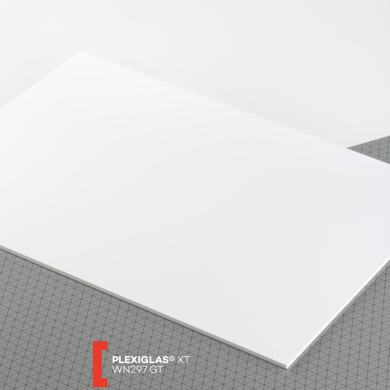 Organic glass PLEXIGLAS®XT milk white WN297 2050 x 3050 x  3-5 mm