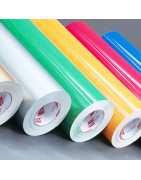 Advertising and decorative adhesive films